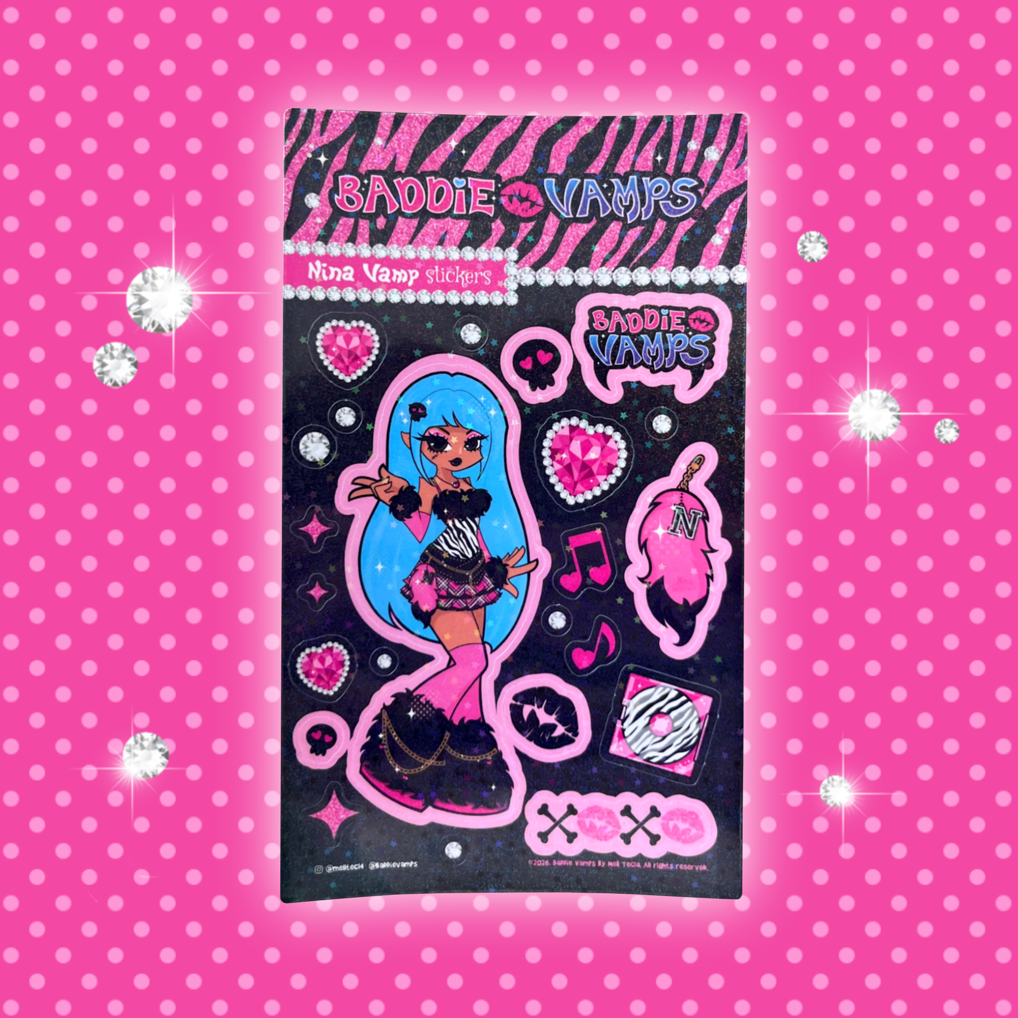 Nina Vamp Sticker Sheet ❤︎