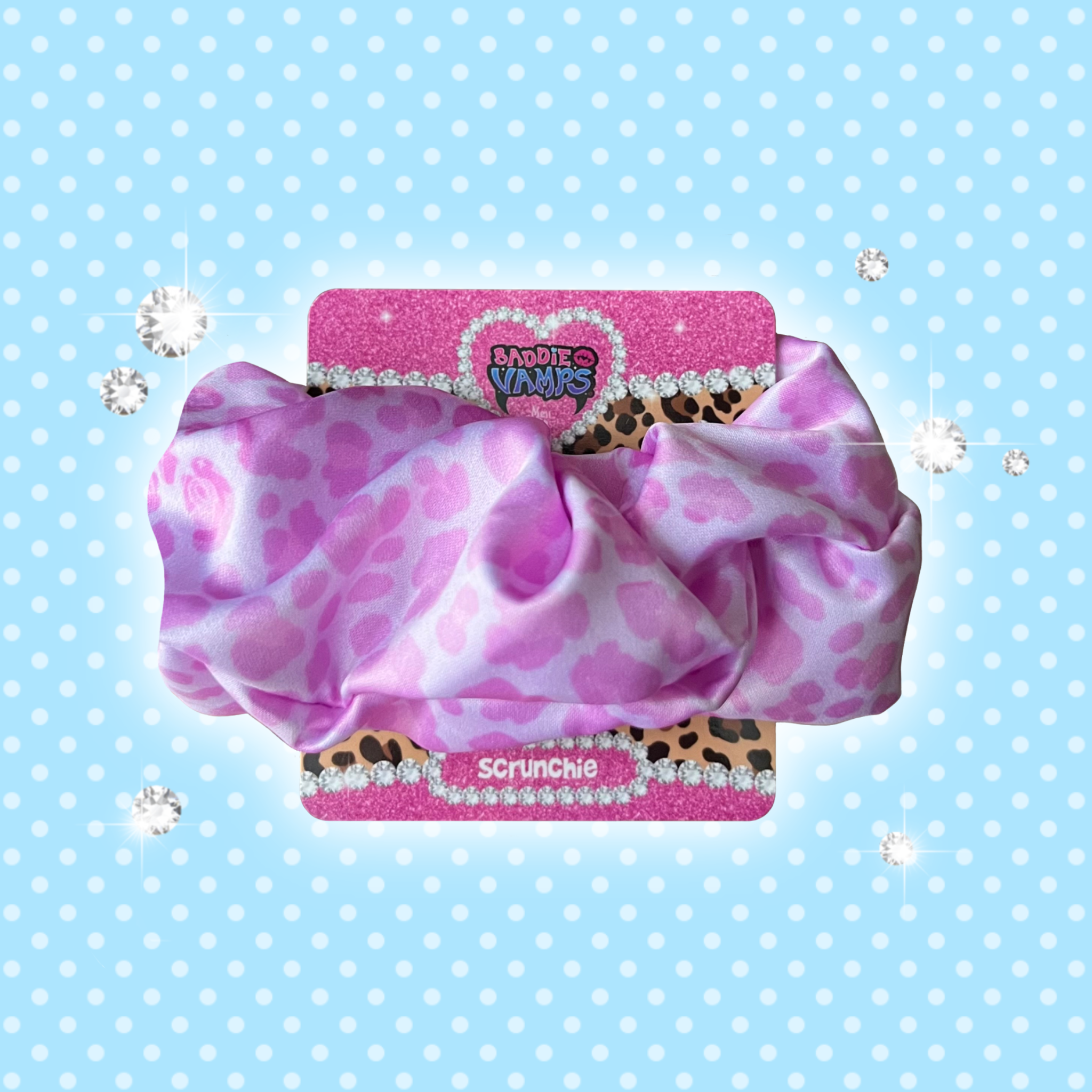 Baddie Vamps Leopard Scrunchie ✦︎
