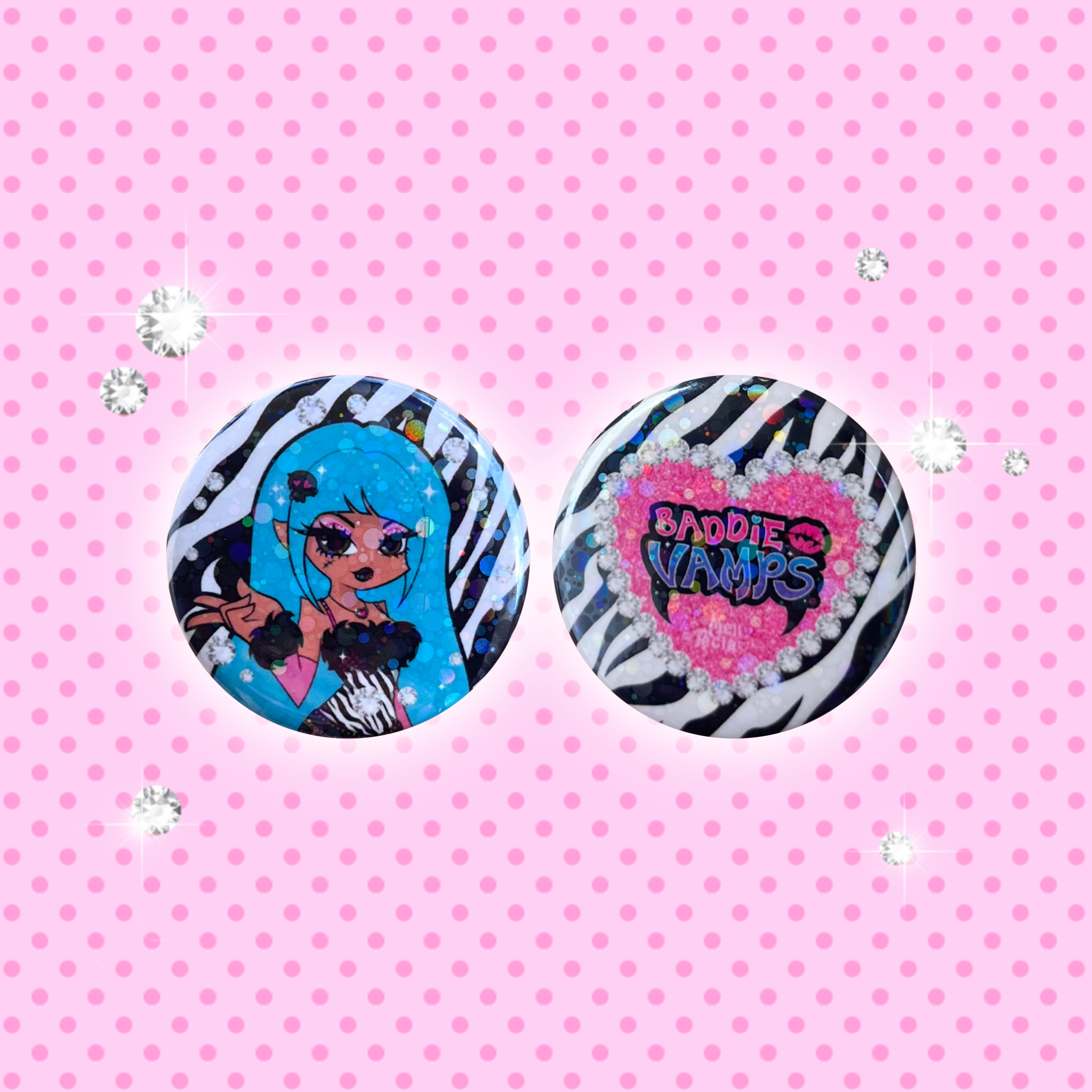 Nina Vamp Button Pins ✦